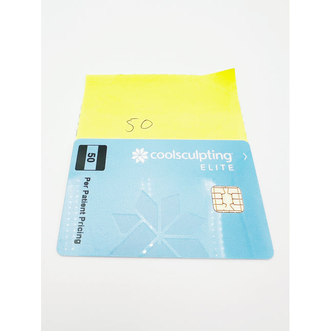 NEW 50 Cycle Coolsculpting Elite Light Blue Card For Sale