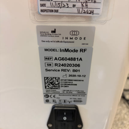 2020 Inmode Embrace RF w/ Morpheus8 & RFAL software for sale