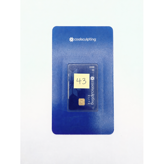 43 Cycle Allergan Coolsculpting Elite Treatment Card for Sale