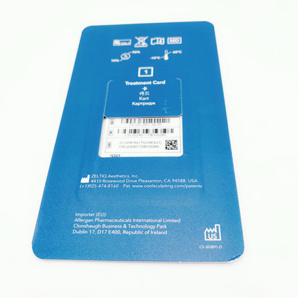 New 50 Cycle Allergan Coolsculpting Elite DUAL Treatment Card for Sale