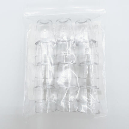 12 Pack of Clear 6mm Disposable Caps/Tips used for Diamondglow or Dermalinfusion for Sale