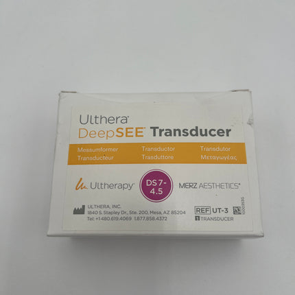 Ulthera Transducer Purple DS 7-4.5 Expired Full 2400 Lines Remaining for Sale