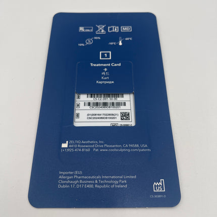 New 50 Cycle Allergan Coolsculpting Elite Treatment Card for Sale