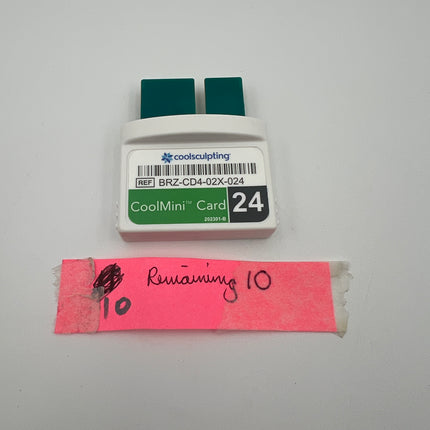 Allergan/Zeltiq CoolMini Card with 10 Cycles for Sale