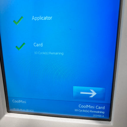 Allergan/Zeltiq CoolMini Card with 10 Cycles for Sale