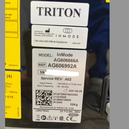 2021 Inmode Triton Machine w Duo Light & Duo Dark Handpieces for Sale