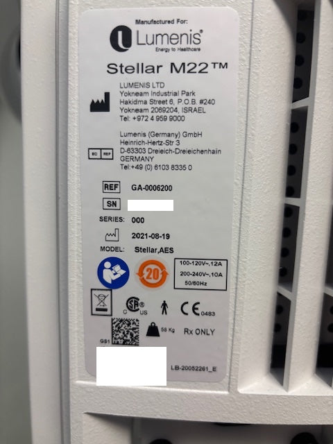 2021 Lumenis Stellar M22 for Sale