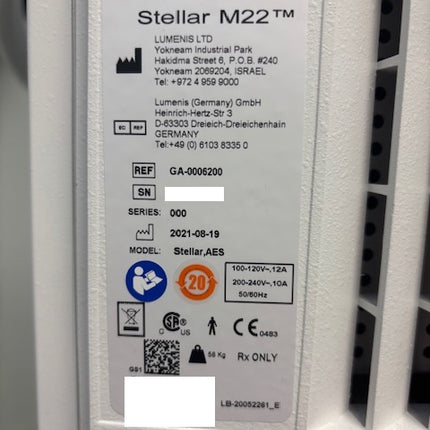 2021 Lumenis Stellar M22 for Sale