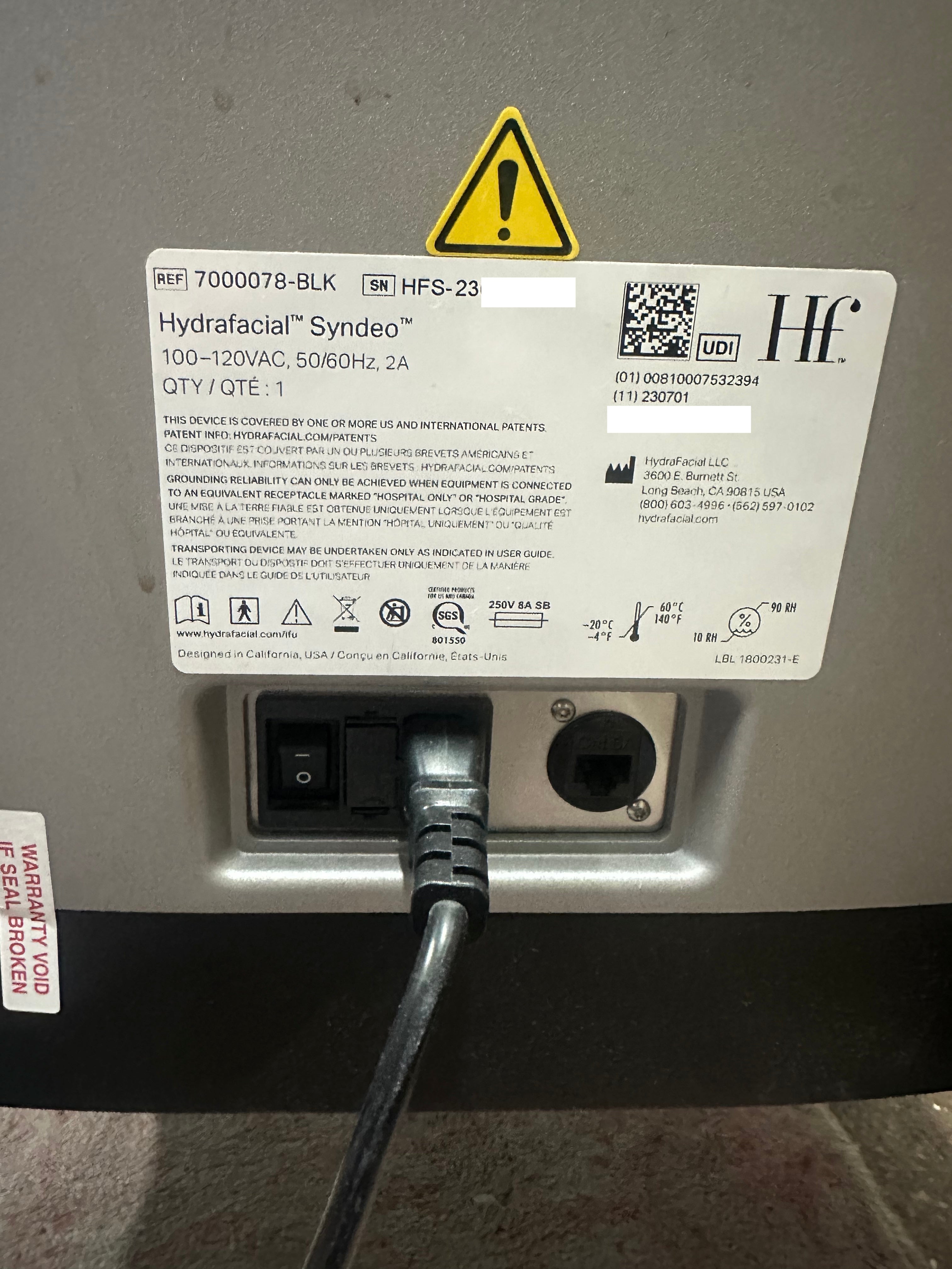 2023 Hydrafacial Syndeo /w LightStim Elipsa for Sale