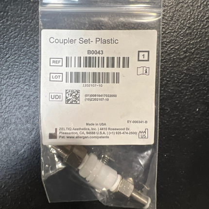 Diamondglow/Dermalinfusion Coupler Set Quick Disconnect for sale